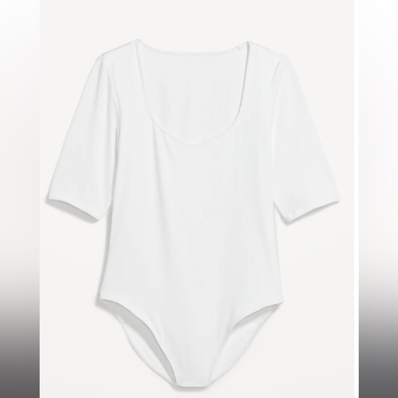 Old Navy Tops - 7.) NWT / Old Navy / White / Sweetheart Neckline / Bodysuit
